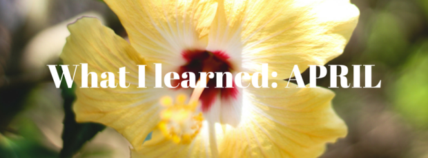 What I learned_ April